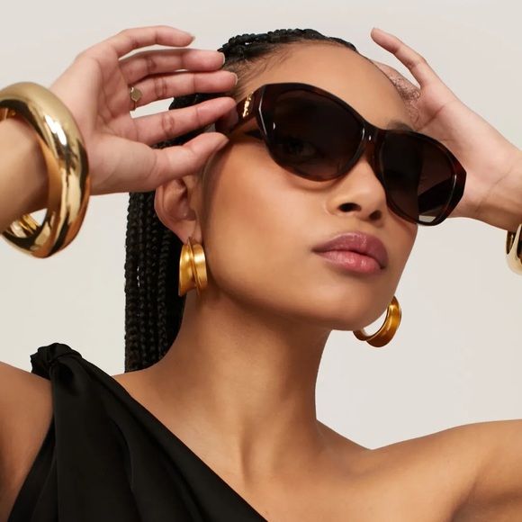 SAINT LAURENT HAVANA CAT EYE SUNGLASSES SL M8/FN - Picture 1 of 7